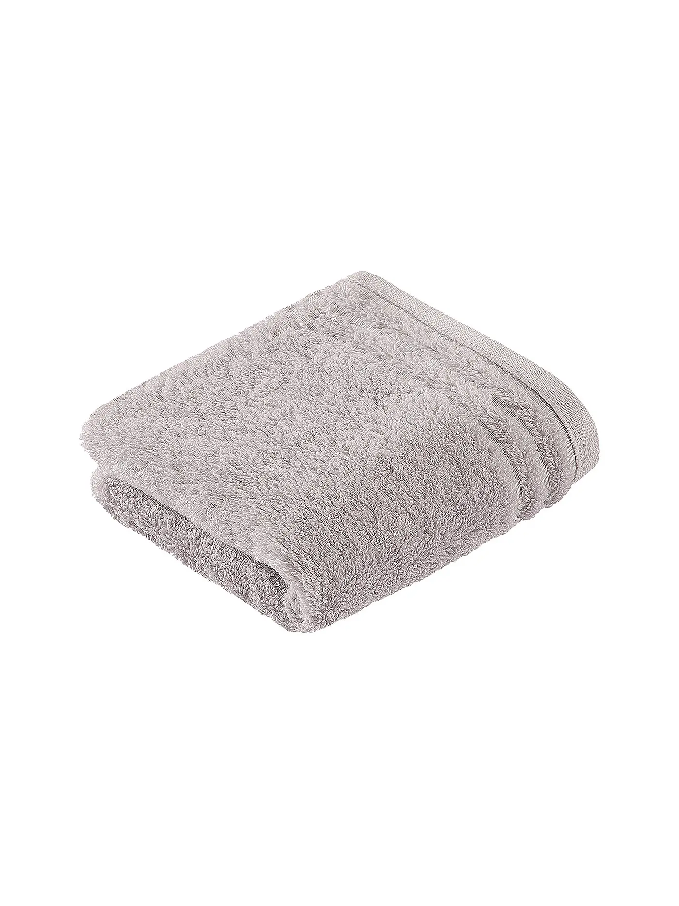 VOSSEN | Gästetuch VIENNA STYLE SUPERSOFT 30x50cm Light Grey | silber