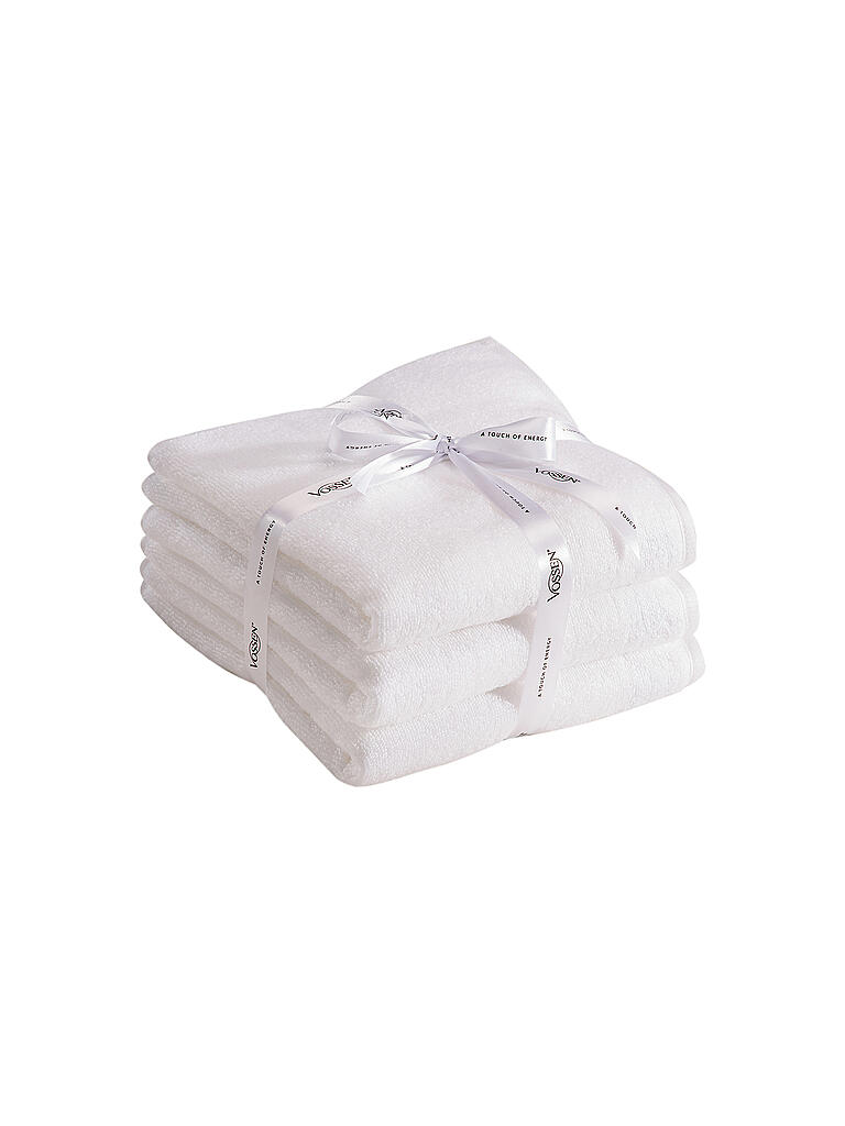VOSSEN | Handtuch Smart Towel 3er Pkg 50x100cm Weiss  | weiß