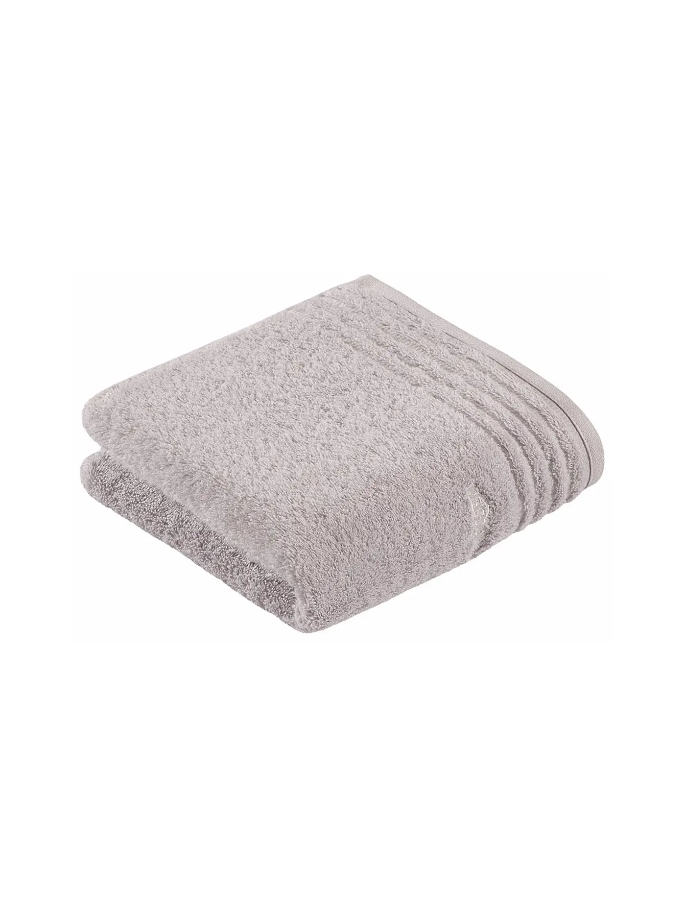 VOSSEN | Handtuch VIENNA STYLE SUPERSOFT 50x100cm Dark Brown | silber