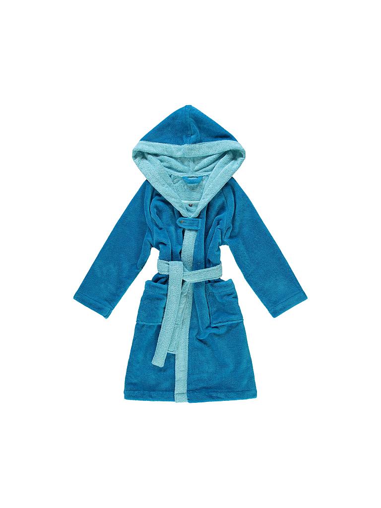 VOSSEN | Kinder-Bademantel "Bixie" (Curacaoblue) | blau
