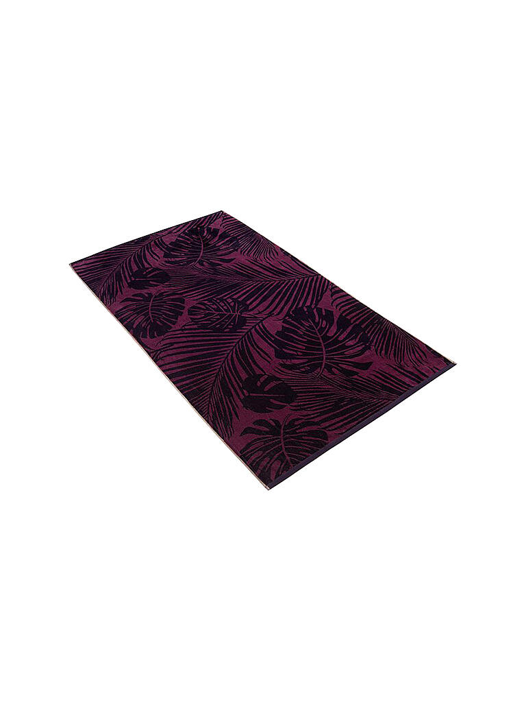 VOSSEN | Strandtuch 100x180cm Tropical Dark Purple | lila