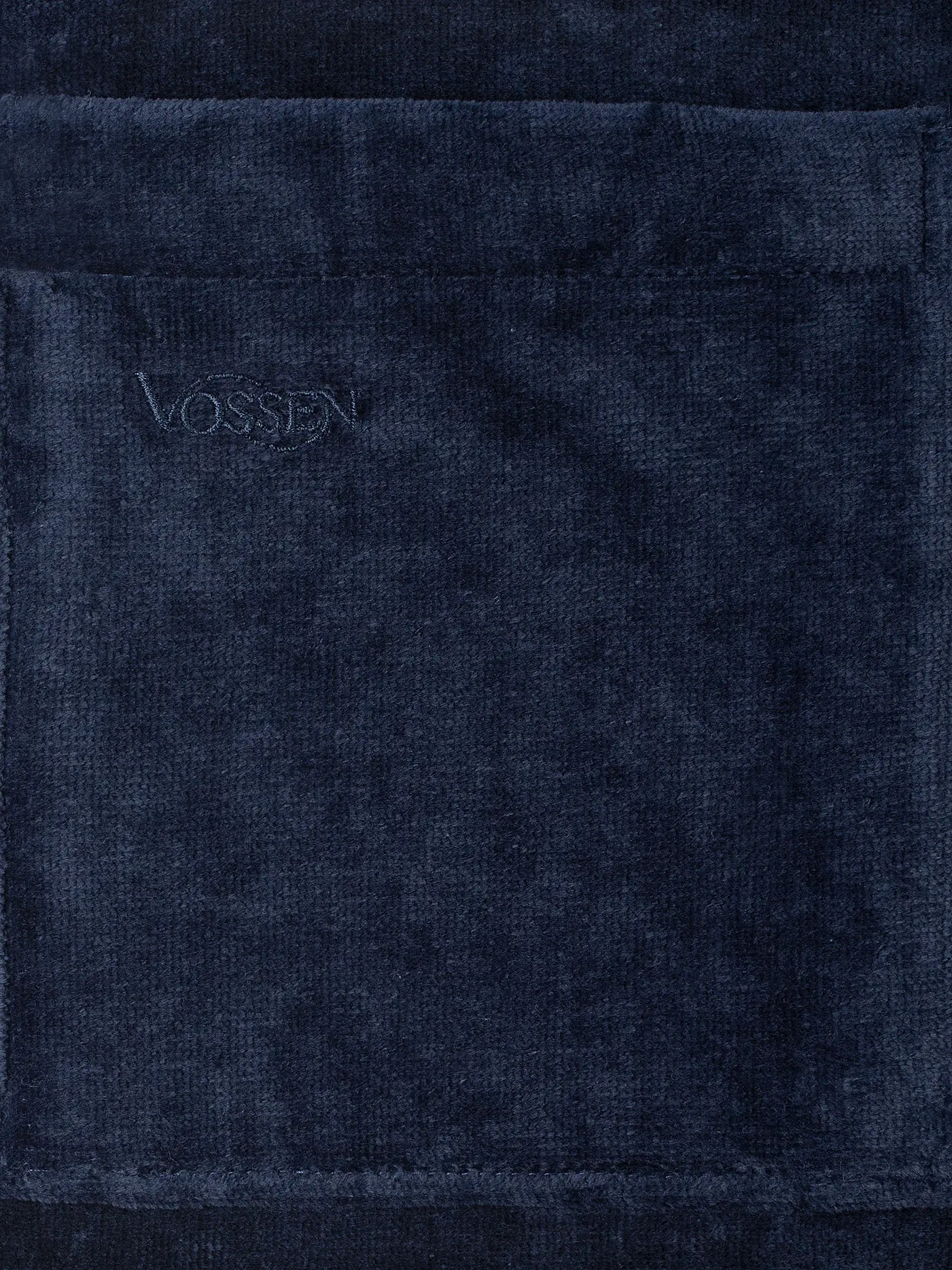 VOSSEN | Unisex Bademantel FEELING-L Winternight | dunkelblau