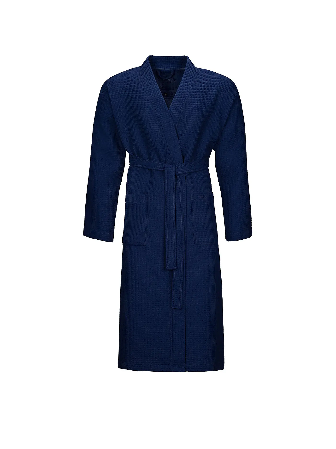 VOSSEN | Unisex Bademantel WELLINGTON-L Winternight | dunkelblau