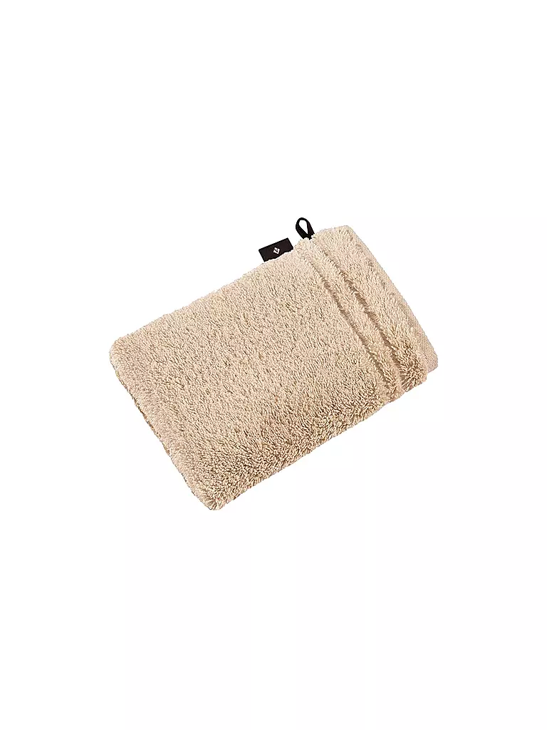 VOSSEN | Waschhandschuh VIENNA STYLE SUPERSOFT 16x22cm Tibet | beige