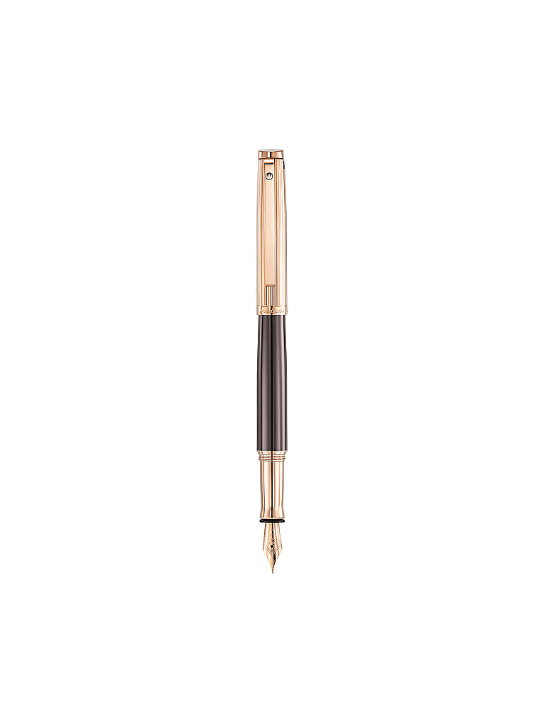 WALDMANN Füllfederhalter Tuscany Gold-Braun Medium 925 Sterling Silber  gold