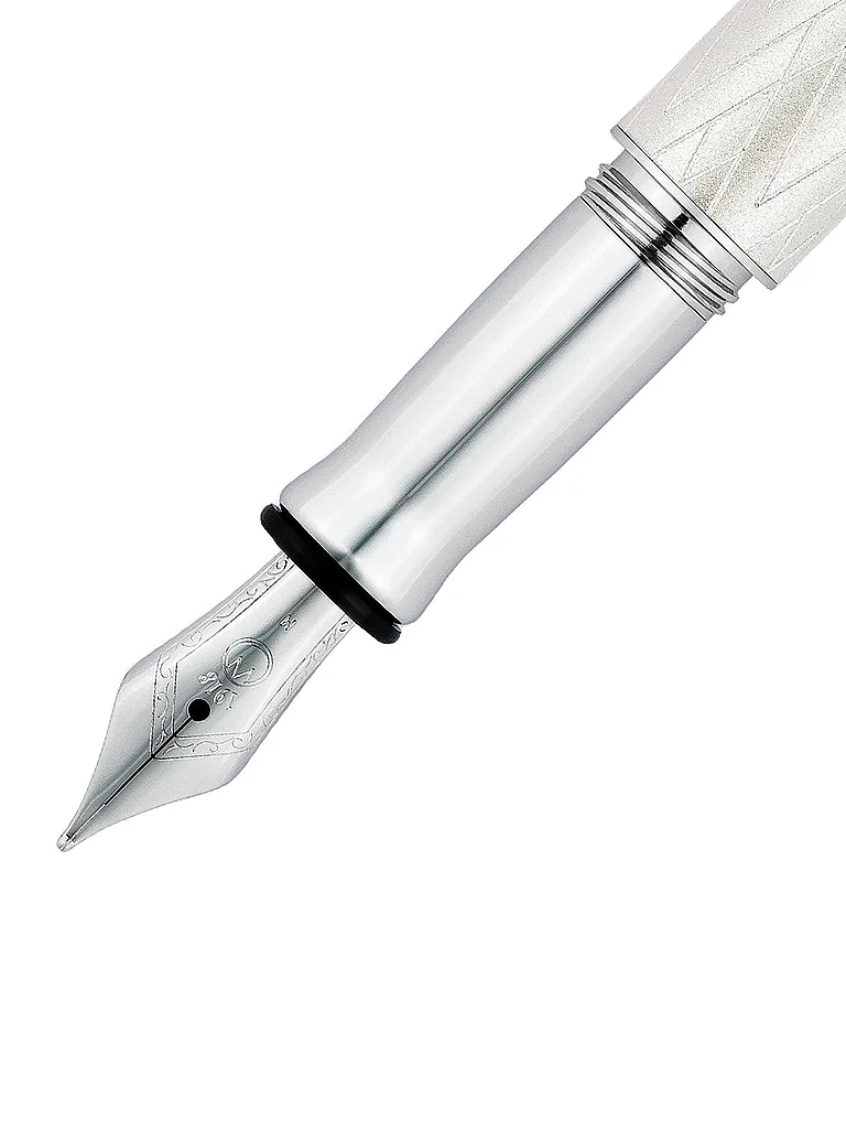 WALDMANN Füllhalter  AURA DAY Sterling Silber M  silber
