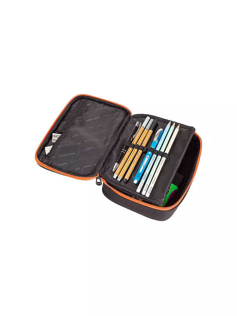 WALKER | Federmappe Pencil Box BIG Wizzard Camouflage Grau/Blau | grau