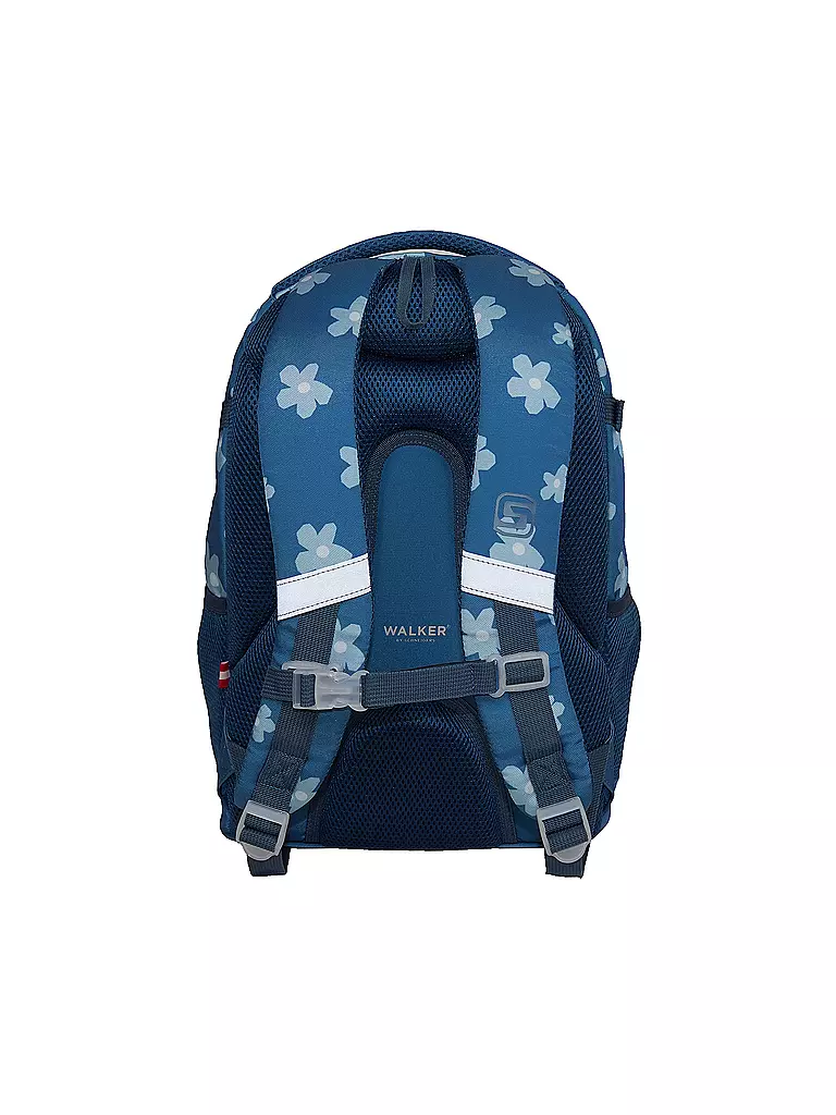 WALKER | Schulrucksack Fame 2.0 Uni 90ies Flower Blue | blau