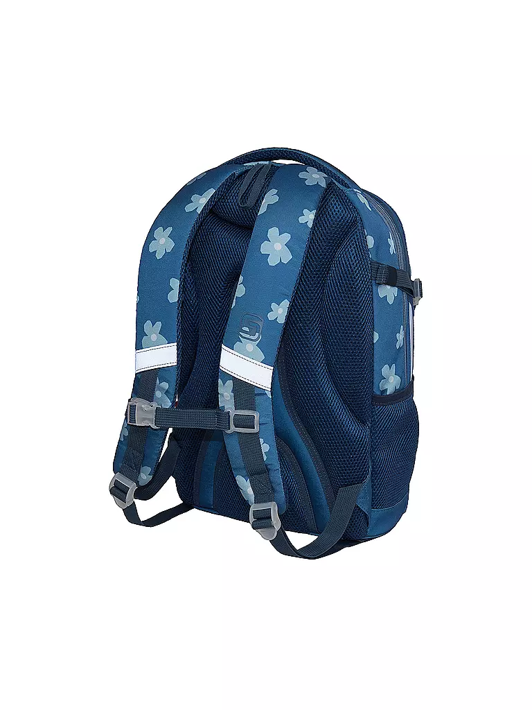 WALKER | Schulrucksack Fame 2.0 Uni 90ies Flower Blue | dunkelblau