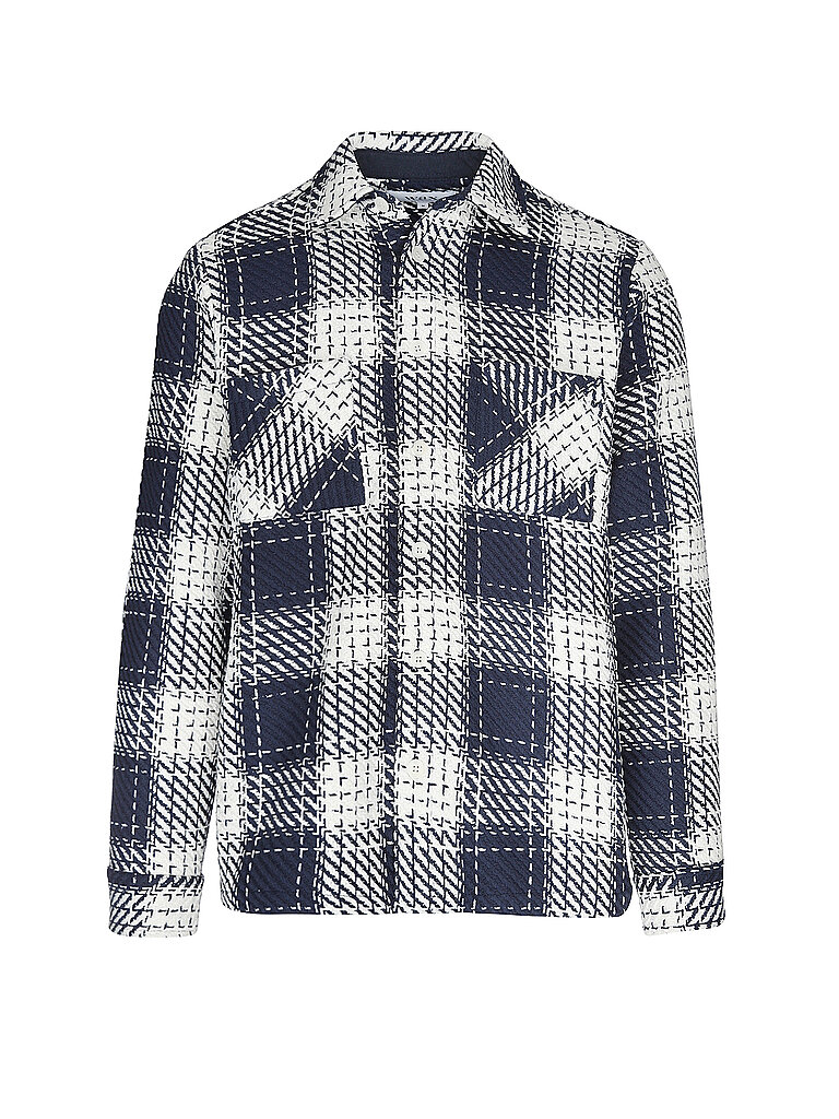WAX LONDON Overshirt WHITING  dunkelblau | L