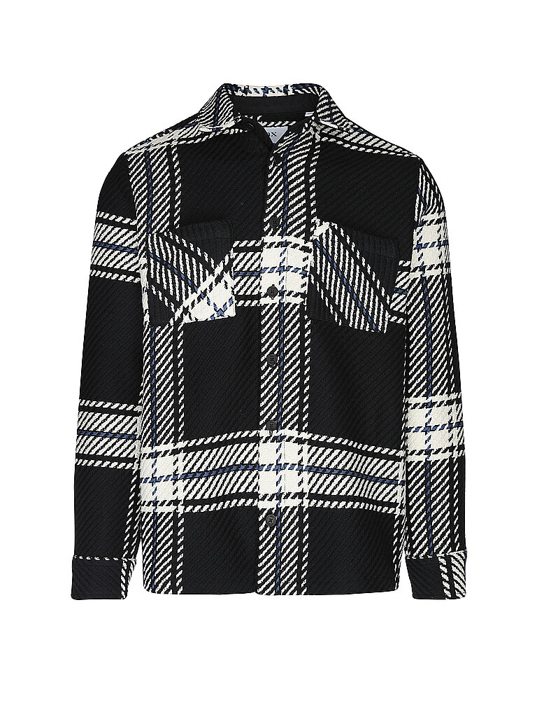WAX LONDON Overshirt WHITING schwarz | XS