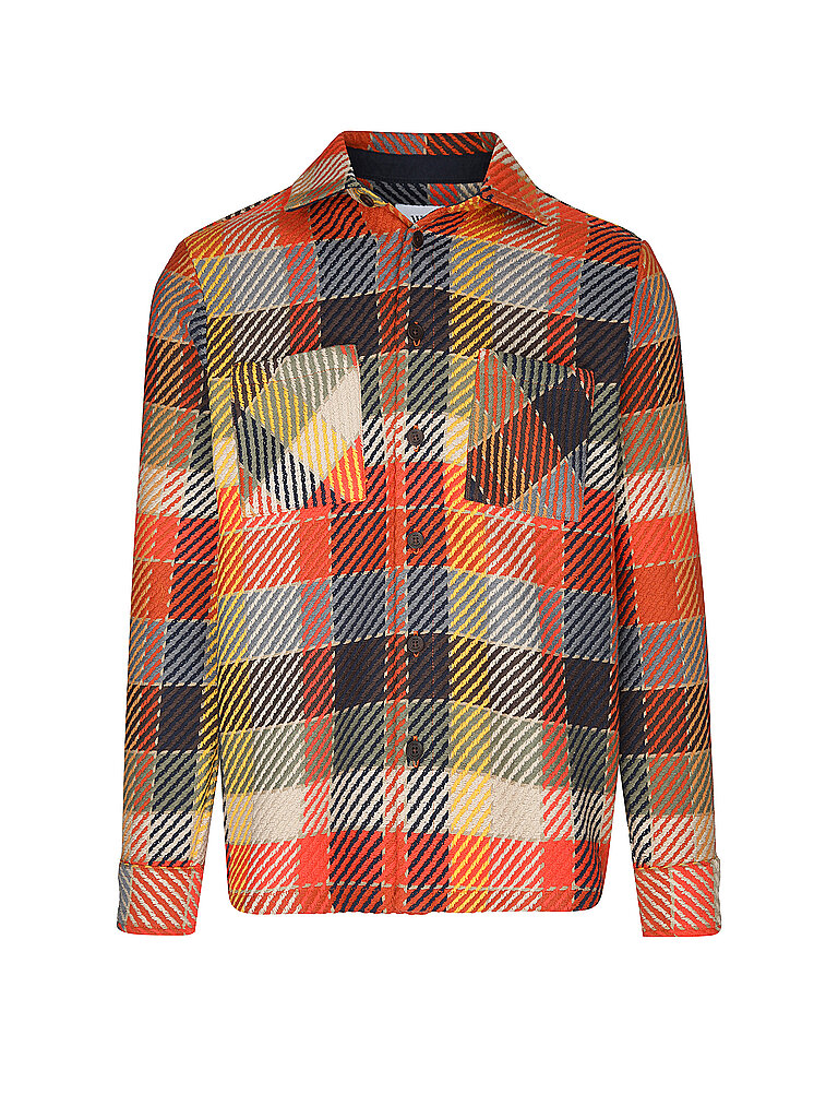 WAX LONDON Overshirt WHITING orange | M