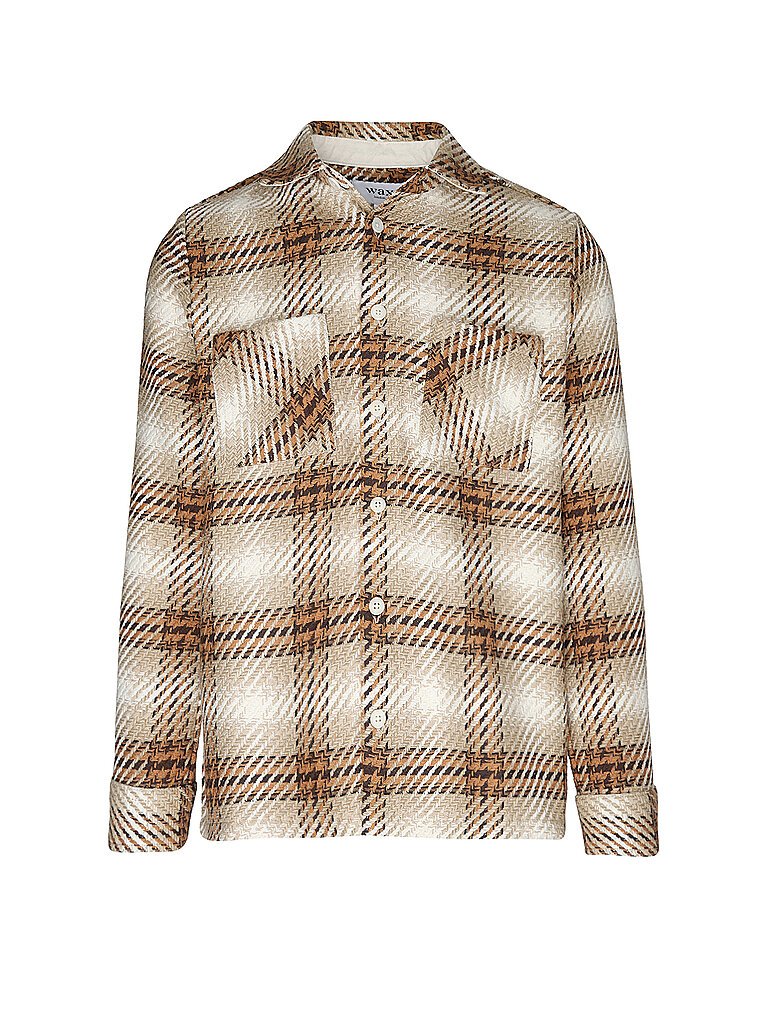 WAX LONDON Overshirt WHITING  hellbraun | XS