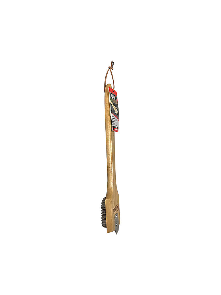 WEBER GRILL | Grillbürste mit Bambusholzgriff 46cm 6464 | braun