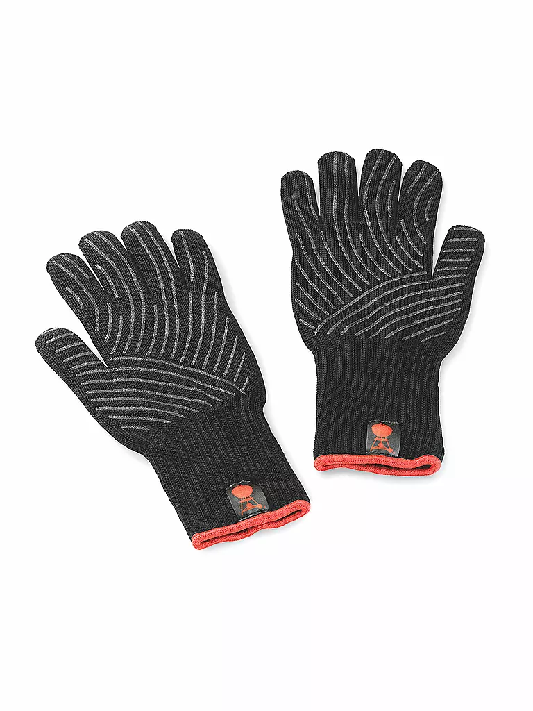 WEBER GRILL | Grillhandschuh-Set mit Silikon-Griffflächen (L/XL) | schwarz