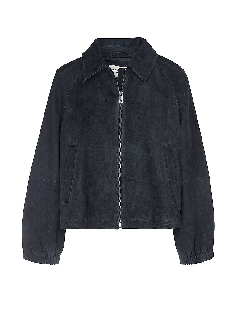 WEEKEND MAX MARA Lederjacke  dunkelblau | 36