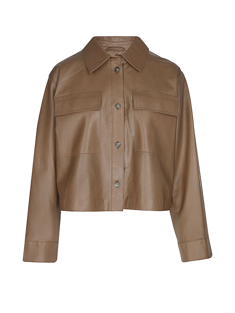 WEEKEND MAX MARA Lederjacke WKDPIOVRA braun | 36