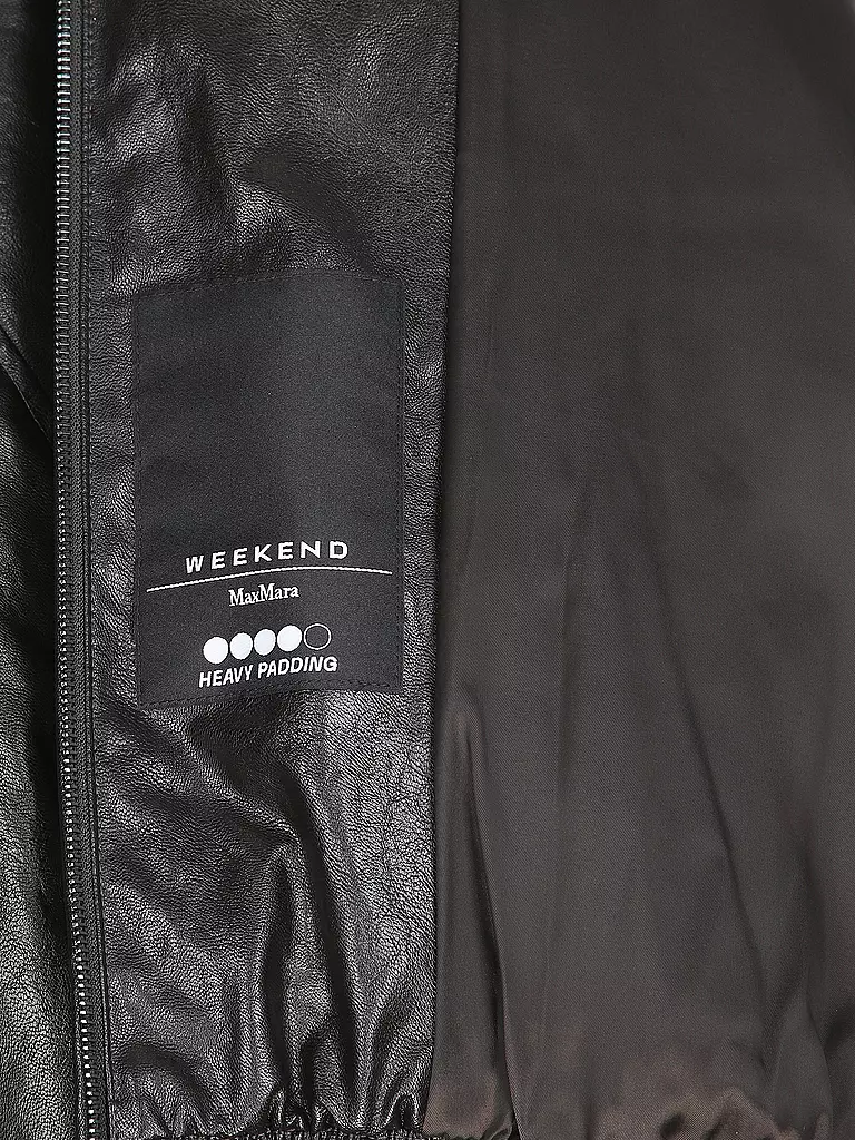 WEEKEND MAX MARA | Daunenjacke in Lederoptik POTENTE | braun