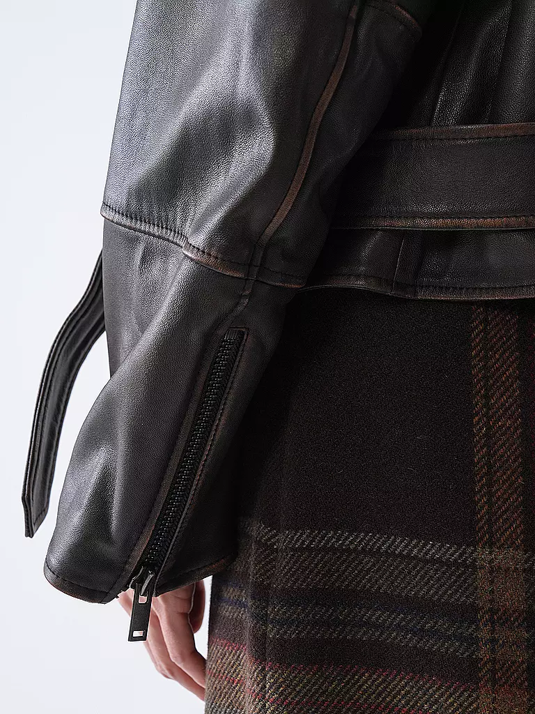 WEEKEND MAX MARA | Lederjacke EGIZIO | braun