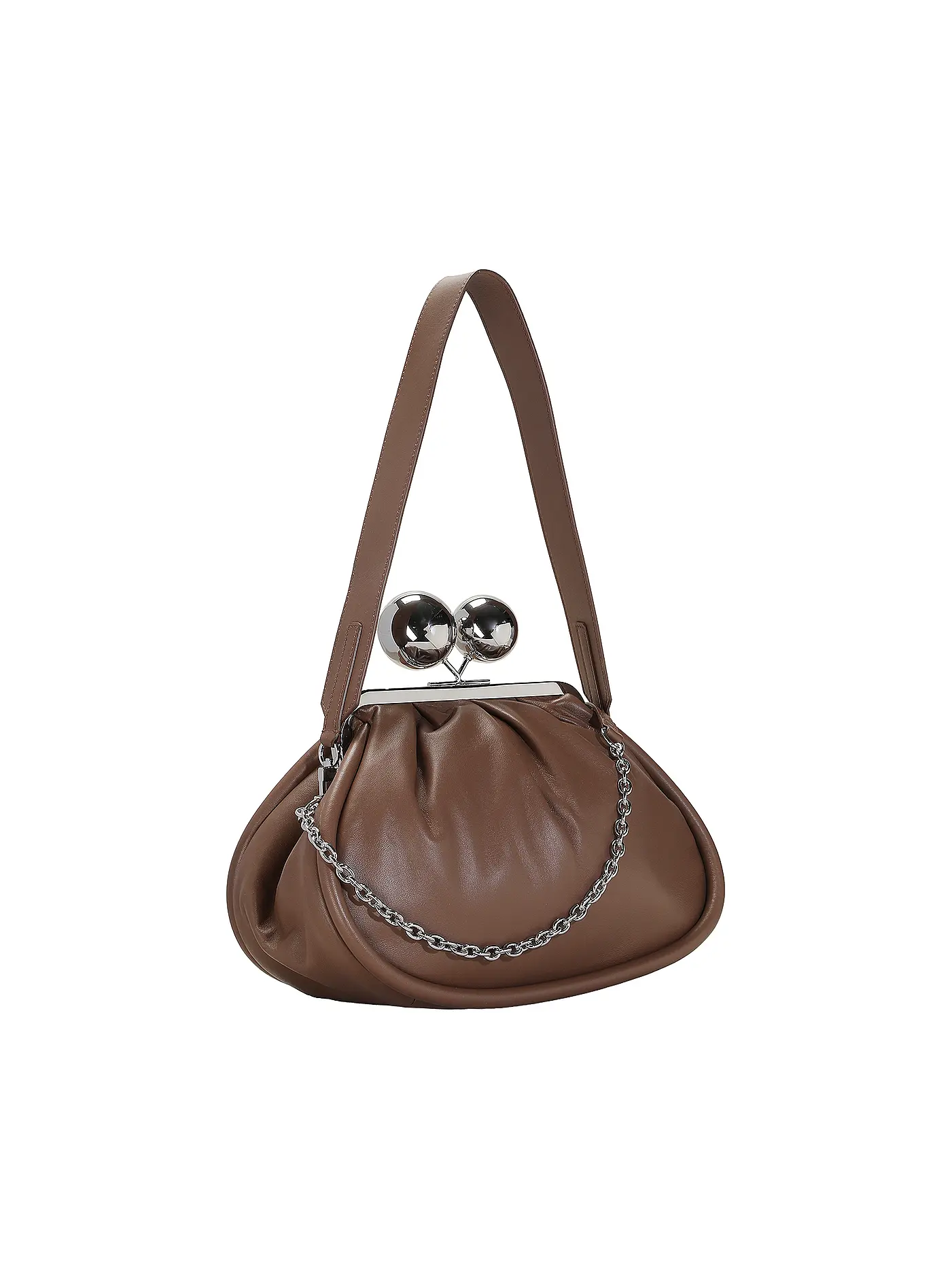 WEEKEND MAX MARA | Ledertasche - Umhängetasche MILVANEW | braun
