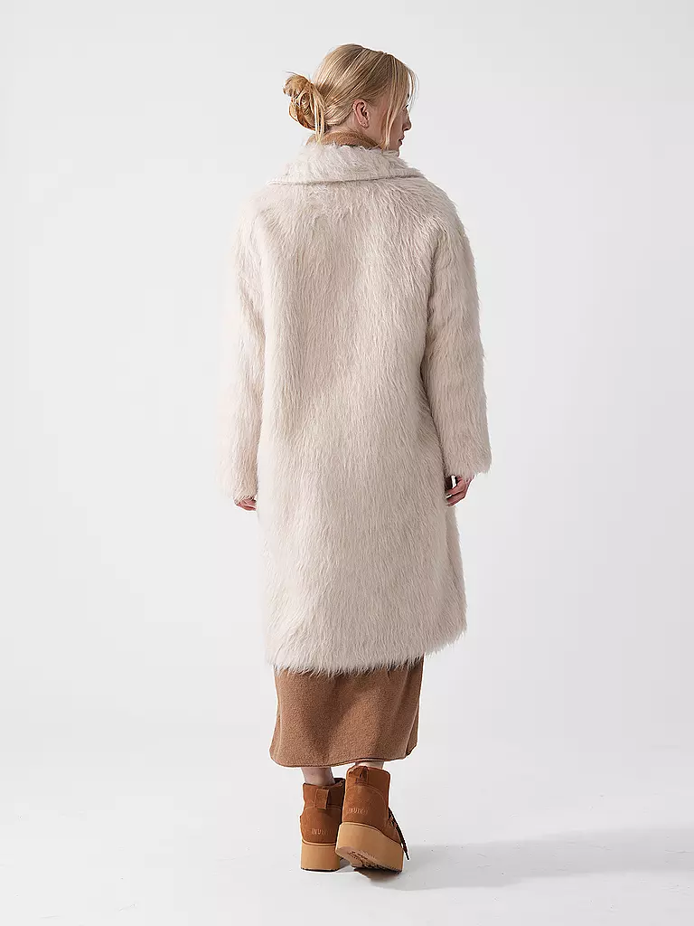 WEEKEND MAX MARA | Mantel in Felloptik CANTONE | beige