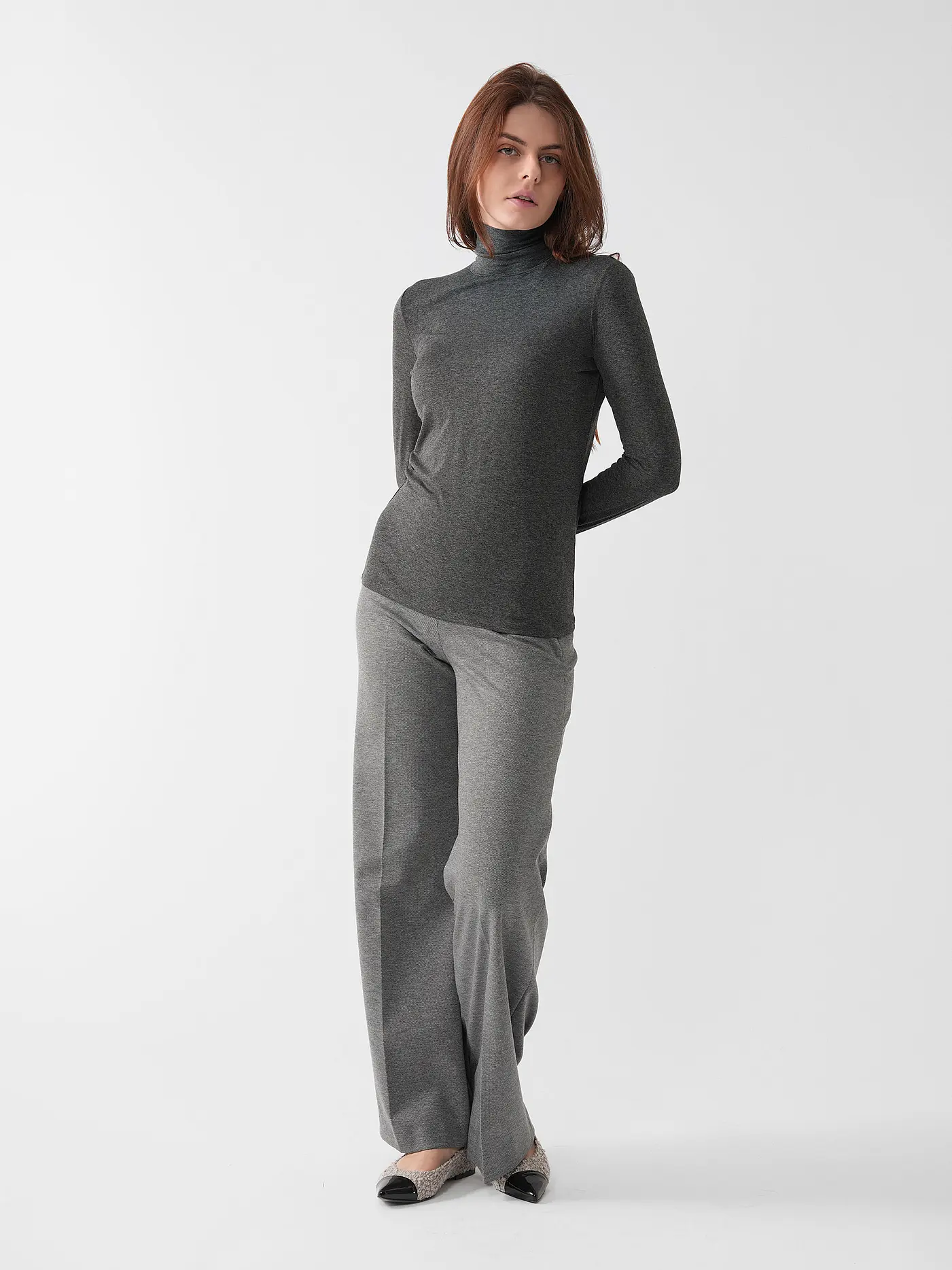 WEEKEND MAX MARA | Rollkragenshirt MULTIF | grau