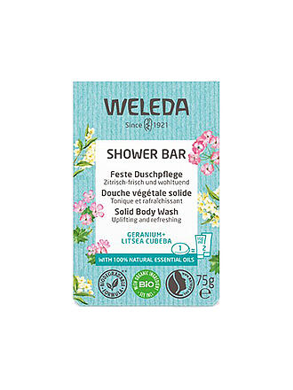 WELEDA | Feste Duschpflege Geranium+Litsea Cubeba 75g