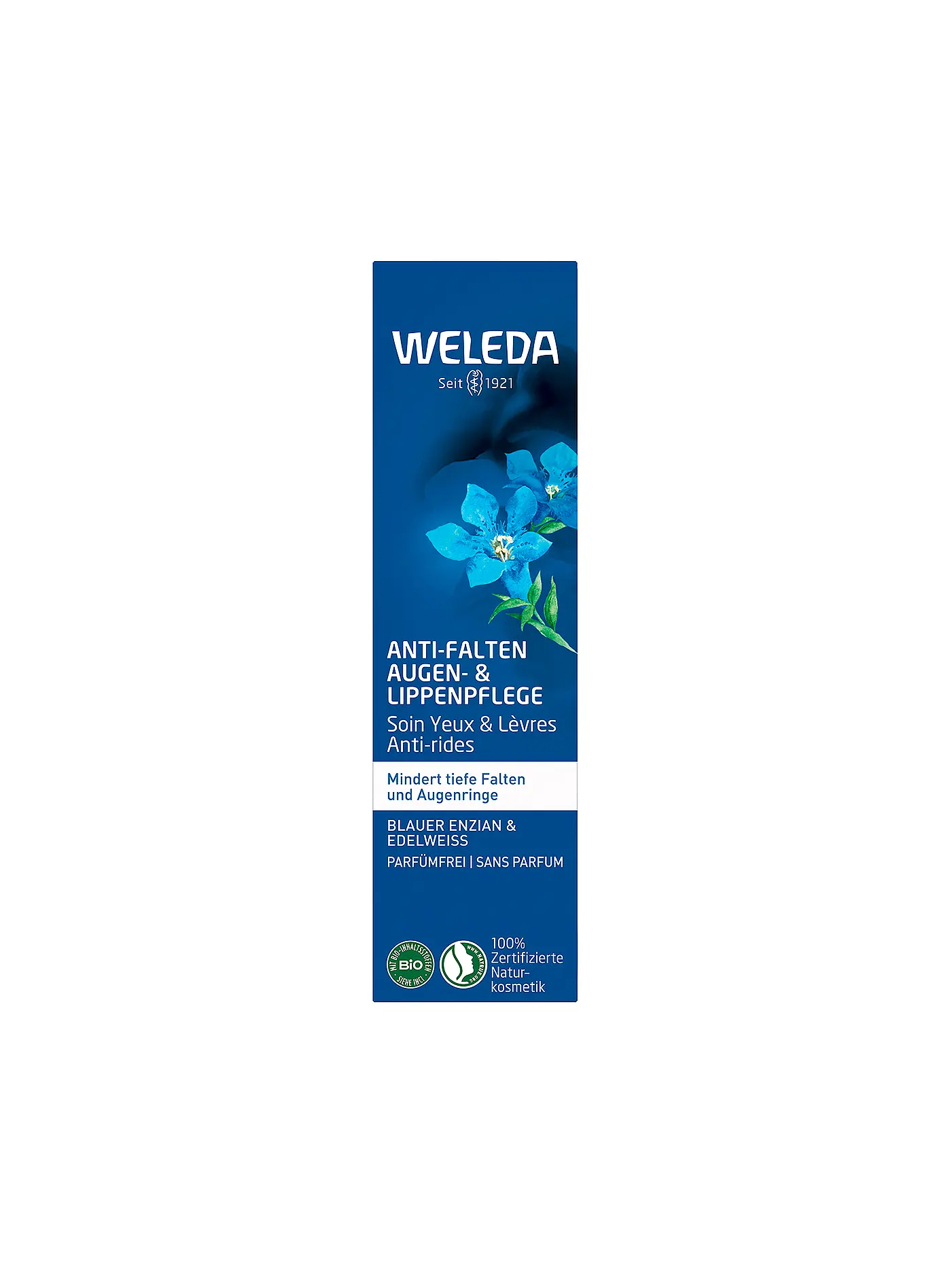 WELEDA | Anti Falten Augen- & Lippenpflege Blauer Enzian & Edelweiß 10ml | keine Farbe