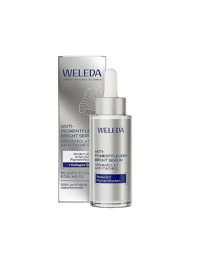 WELEDA | Anti-Pigmentflecken Bright Serum Blauer Enzian & Edelweiss 30ml | 