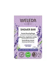 WELEDA | Feste Duschpflege Geranium+Litsea Cubeba 75g | lila