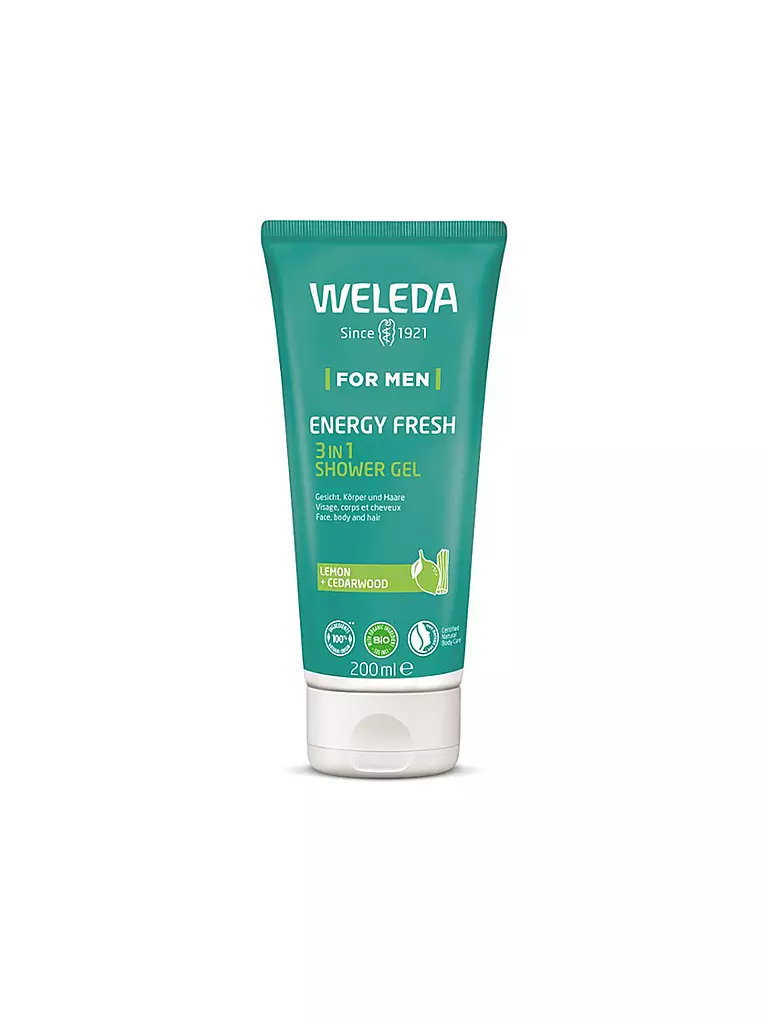 WELEDA | FOR MEN Energy Fresh 3in1 Duschgel – Weleda® 200ml | keine Farbe