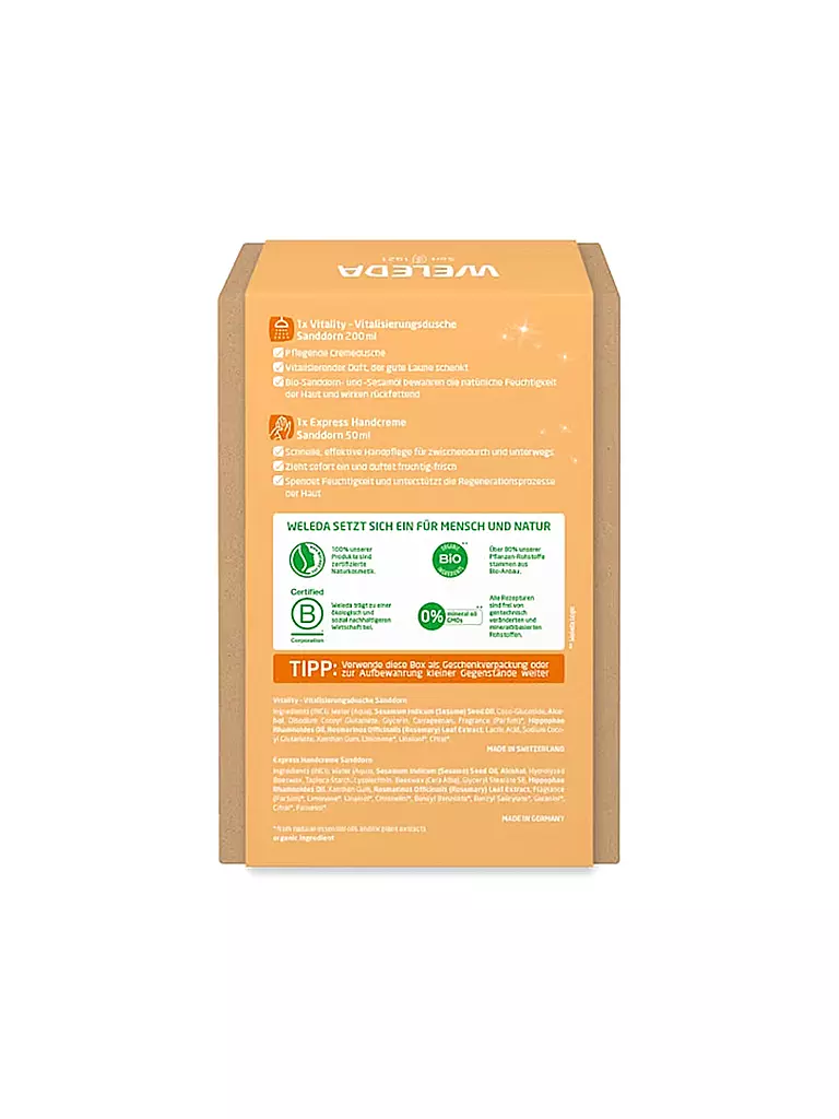 WELEDA | Geschenkset - FEEL GOOD - Geschenkset Sanddorn Winter 200ml / 50ml | keine Farbe