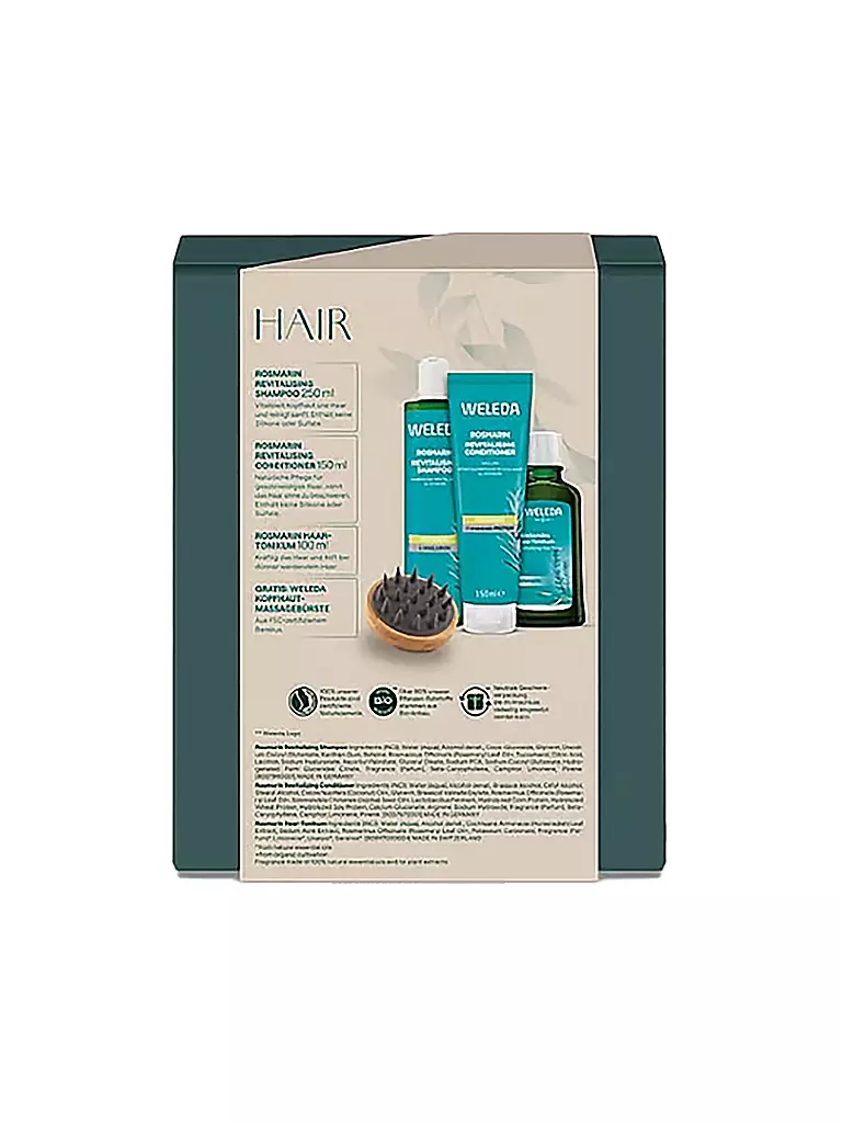WELEDA | Geschenkset - Revitalising Haircare Set 250ml / 150ml / 100ml | keine Farbe