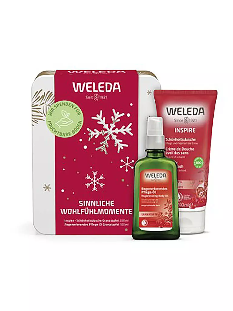 WELEDA | Geschenkset - Sinnliche Wohlfühlmomente 200ml / 100ml | keine Farbe