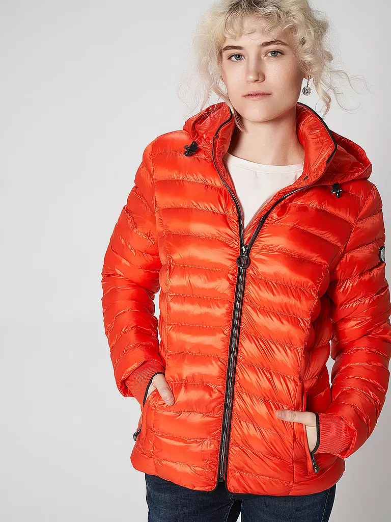 WELLENSTEYN | Leichtsteppjacke ITALY HOOD  | orange