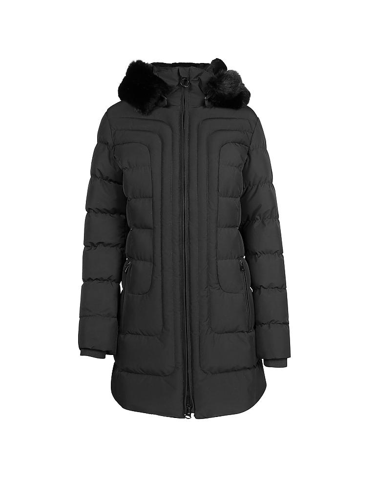 WELLENSTEYN | Steppjacke BELVITESSE LONG | schwarz