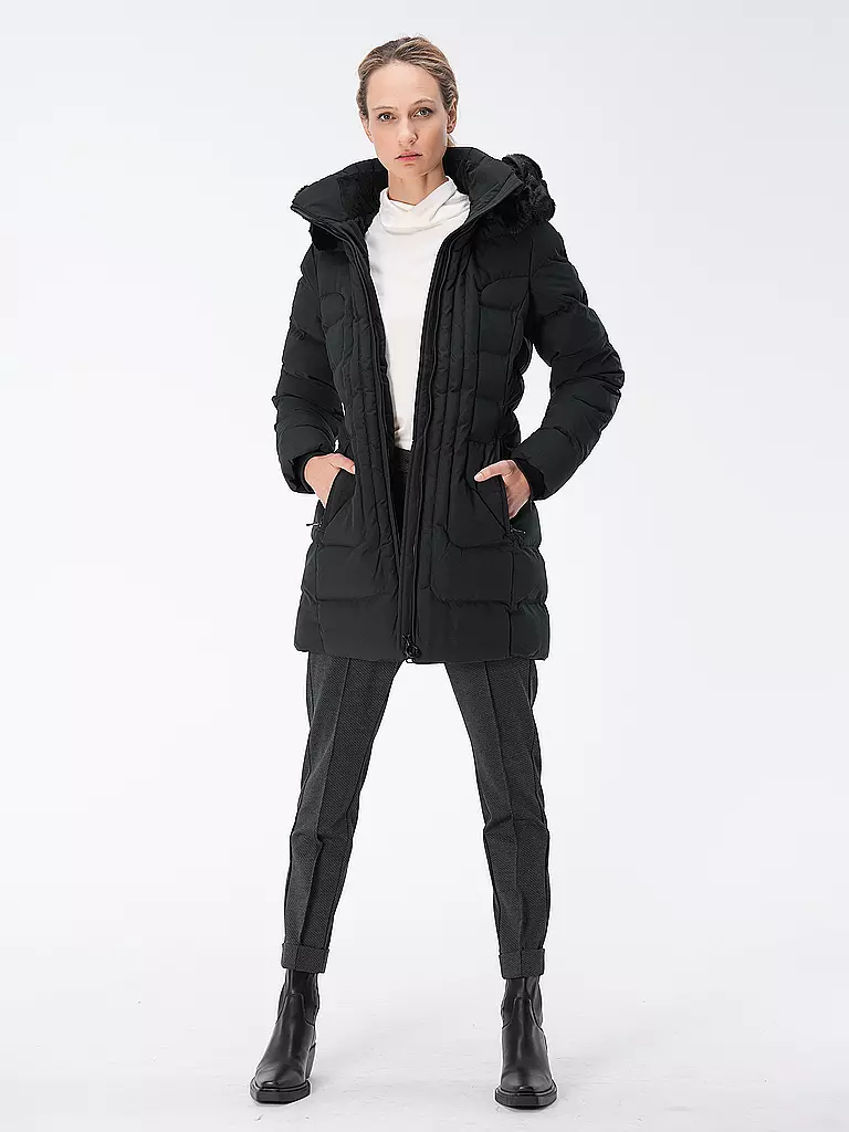 WELLENSTEYN | Steppjacke BELVITESSE LONG | dunkelblau