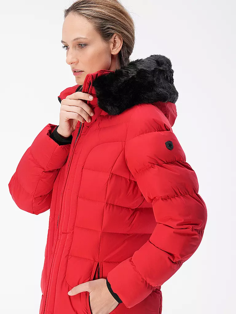 WELLENSTEYN | Steppjacke BELVITESSE LONG | rot