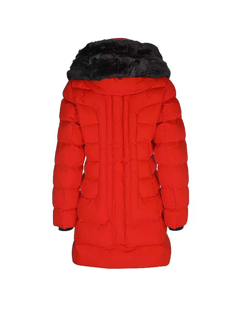 WELLENSTEYN | Steppjacke BELVITESSE LONG | rot