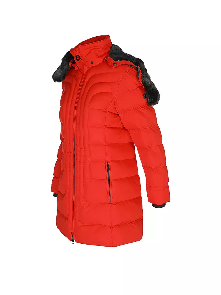 WELLENSTEYN | Steppjacke BELVITESSE LONG | rot