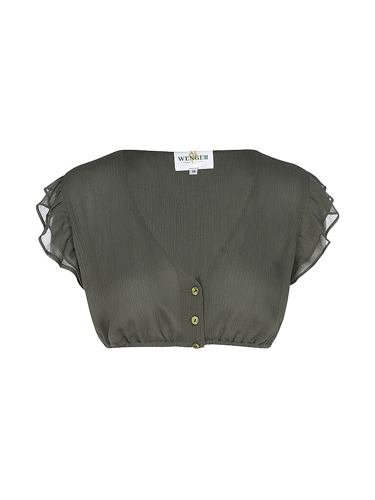 Dirndlbluse AMALIA olive 40 damen