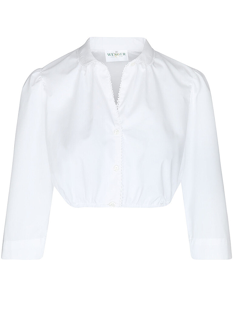 Dirndlbluse KLARA weiss 34 damen