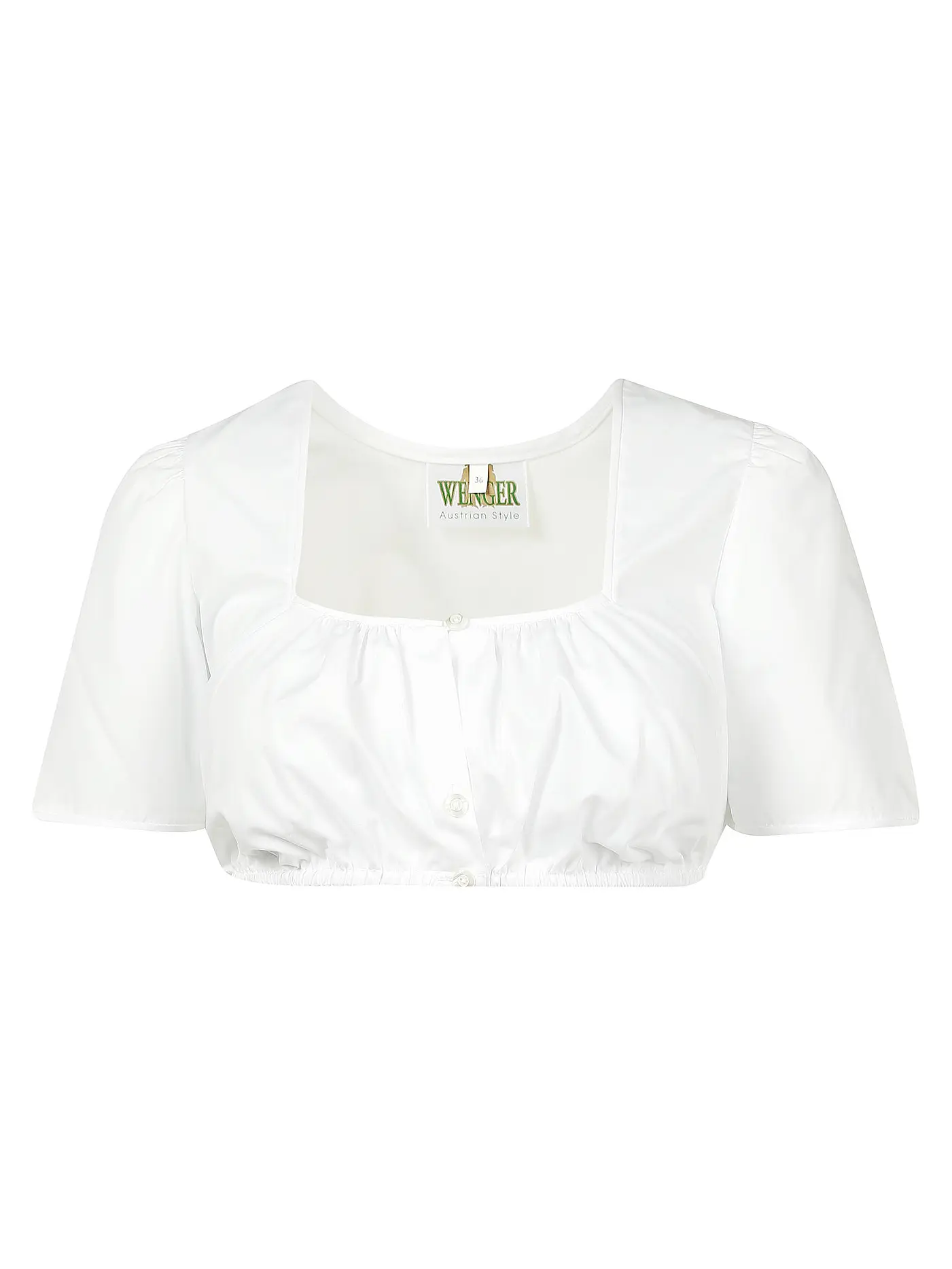 WENGER | Dirndlbluse HERLINDE | weiss