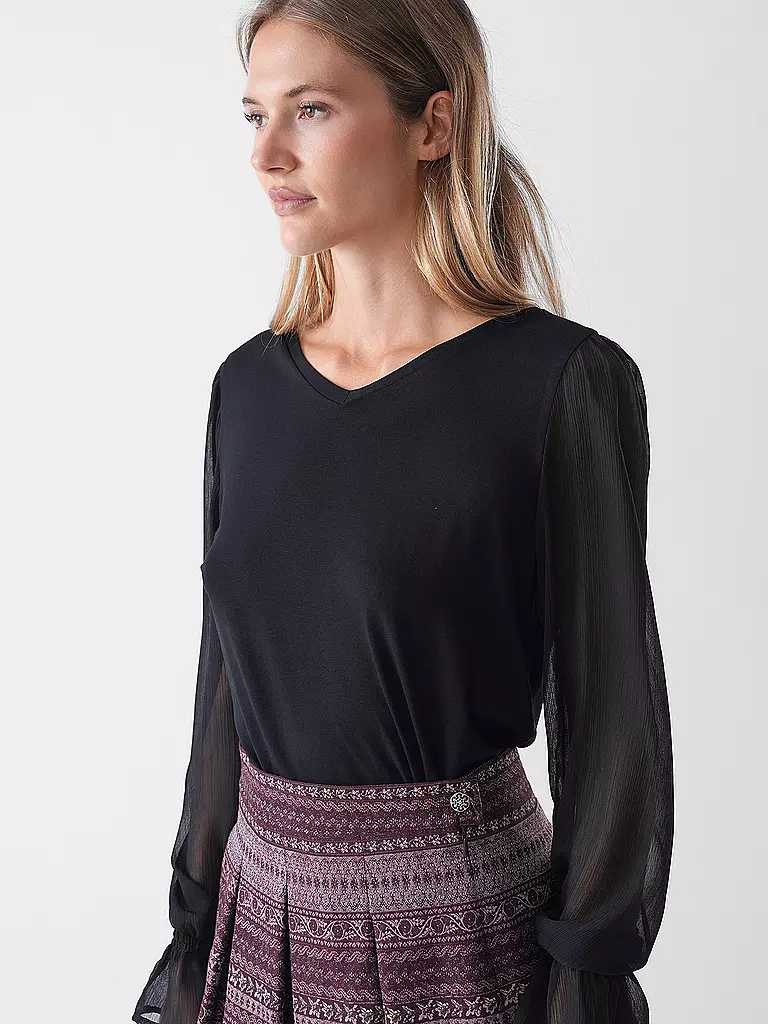 WENGER | Trachtenshirt FULDA | schwarz