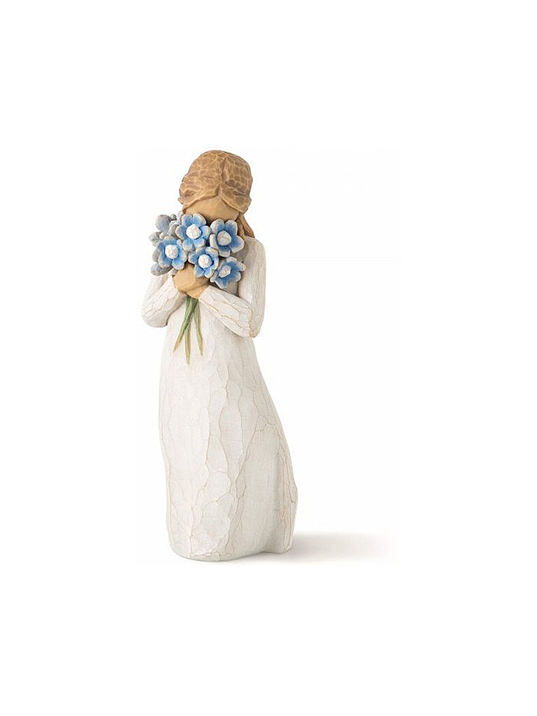 WILLOW TREE Figurine - Forget me not weiss
