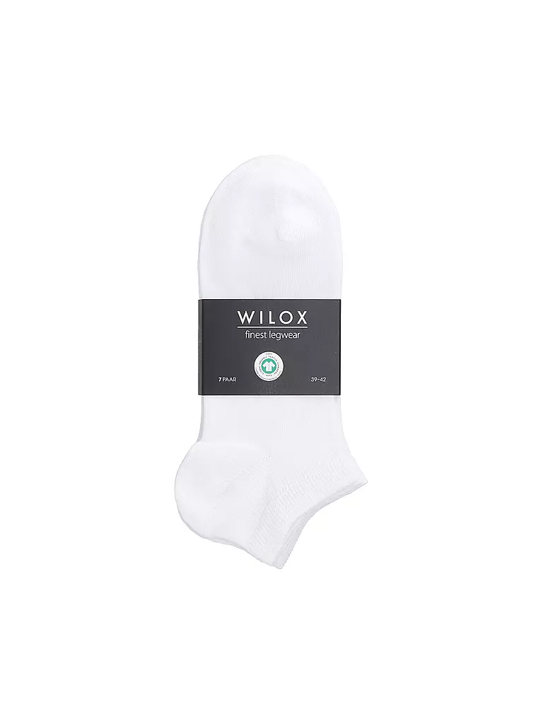 WILOX | Sneaker Socken 7er Pkg weiss | weiss