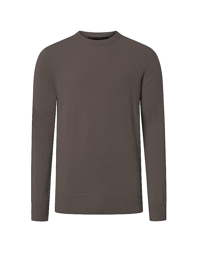 WINDSOR Pullover CASHMONO-R braun | L