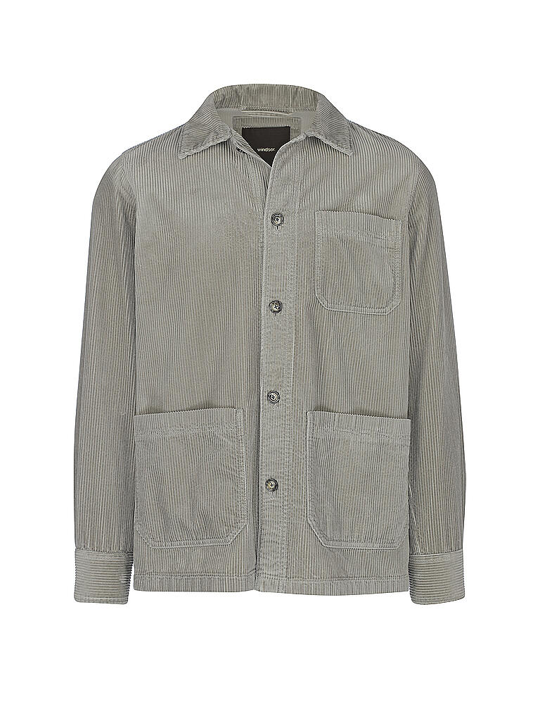 WINDSOR | Cordhemd - Overshirt  Orlando | grau