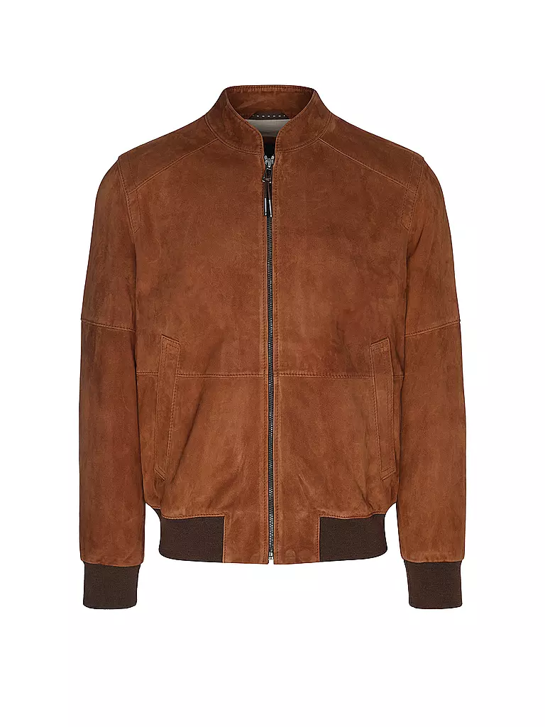 WINDSOR | Lederjacke BORELLO | orange