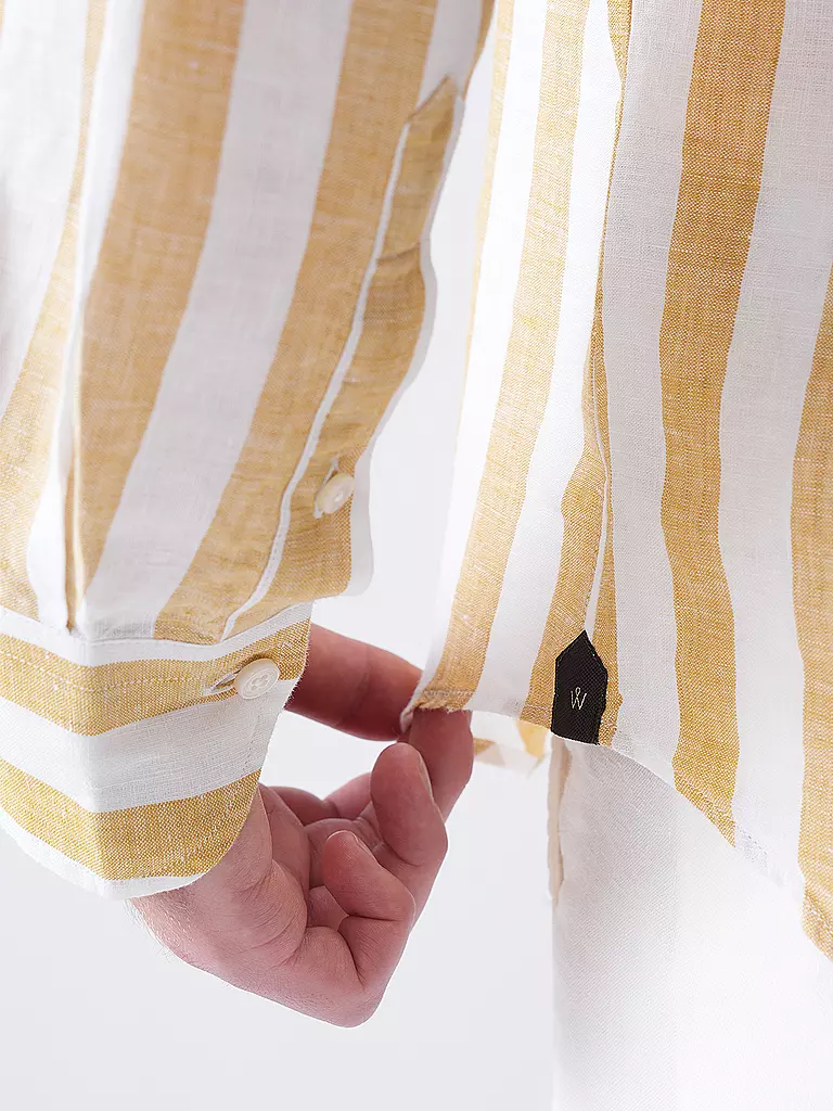 WINDSOR | Leinenhemd Regular Fit | braun
